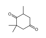 2,2,6-Trimethyl-1,4-cyclohexanedione结构式