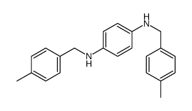 1-N,4-N-bis[(4-methylphenyl)methyl]benzene-1,4-diamine Structure