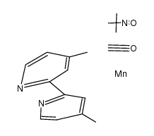 (t-Bu)N(O)Mn(CO)3(4,4'-dimethyl-2,2'-bipyridine)结构式