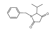 1-benzyl-5-isopropylpyrrolidine-2,4-dione结构式