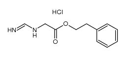 N-formimidoyl-glycine phenethyl ester, hydrochloride结构式
