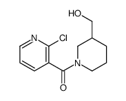 (2-Chloro-pyridin-3-yl)-(3-hydroxyMethyl-piperidin-1-yl)-Methanone结构式