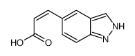 (2E)-3-(1H-Indazol-5-yl)acrylic acid Structure