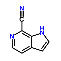 1H-吡咯并[2,3-c]吡啶-7-甲腈结构式