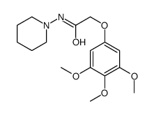 N-piperidin-1-yl-2-(3,4,5-trimethoxyphenoxy)acetamide结构式