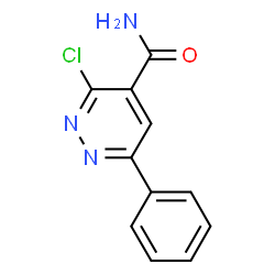3-Chloro-6-phenyl-pyridazine-4-carboxylicacidamide Structure