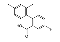 2-(2,4-dimethylphenyl)-5-fluorobenzoic acid结构式