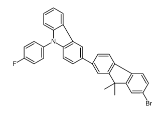 3-(7-Bromo-9,9-dimethyl-9H-fluoren-2-yl)-9-(4-fluorophenyl)-9H-carbazole Structure