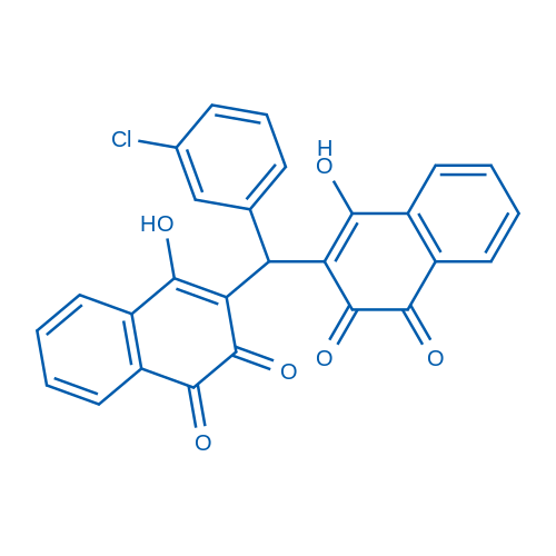 3,3'-((3-Chlorophenyl)methylene)bis(4-hydroxynaphthalene-1,2-dione) picture