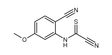 2-(cyanothioformamido)-4-methoxybenzonitrile Structure