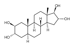 5α-androstane-2β,3α,16α,17β-tetrol结构式