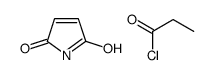 propanoyl chloride,pyrrole-2,5-dione结构式