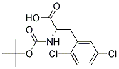 (S)-2-((叔丁氧羰基)氨基)-3-(2,5-二氯苯基)丙酸结构式