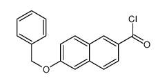 6-phenylmethoxynaphthalene-2-carbonyl chloride结构式