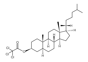 O-cholestan-3β-yl trichloroacetate Structure