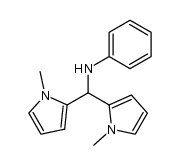 N-[bis(1-methylpyrrol-2-yl)methyl]aniline Structure