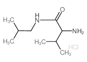 2-Amino-N-isobutyl-3-methylbutanamide hydrochloride Structure