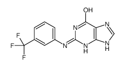 N(2)-(3-trifluoromethylphenyl)guanine结构式