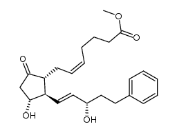 (Z)-methyl 7-((1R,2R,3R)-3-hydroxy-2-((S,E)-3-hydroxy-5-phenylpent-1-en-1-yl)-5-oxocyclopentyl)hept-5-enoate Structure