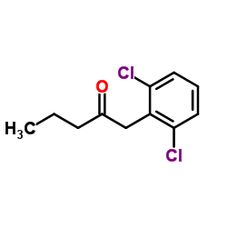 1-(2,6-Dichlorophenyl)-2-pentanone结构式