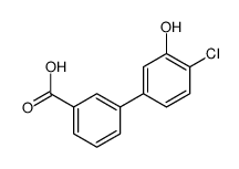 3-(4-chloro-3-hydroxyphenyl)benzoic acid结构式
