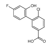 4-chloro-3-(4-fluoro-2-hydroxyphenyl)benzoic acid Structure