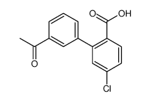 2-(3-acetylphenyl)-4-chlorobenzoic acid结构式
