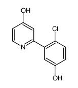 2-(2-chloro-5-hydroxyphenyl)-1H-pyridin-4-one Structure