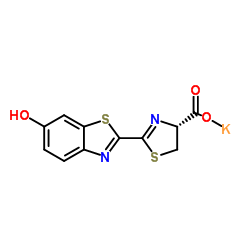 4,5-DIHYDRO-2-(6-HYDROXY-2-BENZOTHIAZOLYL)-4-THIAZOLECARBOXYLIC ACID POTASSIUM SALT structure