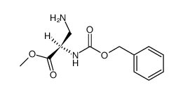3-amino-N-[(benzyloxy)carbonyl]-D-alanine methyl ester Structure