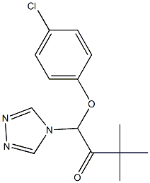 1-(4-chlorophenoxy)-3,3-dimethyl-1-(4H-1,2,4-triazol-4-yl)butan-2-one结构式