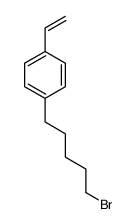 1-(5-bromopentyl)-4-ethenylbenzene Structure