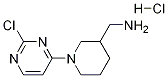1-(2-chloropyrimidin-4-yl)-N-methylpiperidin-3-amine hydrochloride Structure