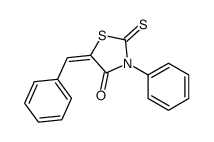 (5E)-5-benzylidene-3-phenyl-2-sulfanylidene-1,3-thiazolidin-4-one Structure