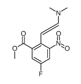 (E)-methyl 2-(2-(dimethylamino)vinyl)-5-fluoro-3-nitrobenzoate Structure