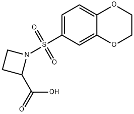 1-(2,3-dihydro-1,4-benzodioxine-6-sulfonyl)azetidine-2-carboxylic acid Structure