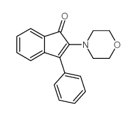 1H-Inden-1-one,2-(4-morpholinyl)-3-phenyl- Structure