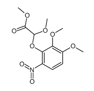 methyl 2-(2,3-dimethoxy-6-nitrophenoxy)-2-methoxyacetate结构式
