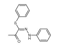 1-(phenylhydrazono)-1-(phenylthio)-2-propanone结构式