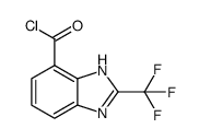 2-trifluoromethyl-1H-benzimidazole-7-carboxylic acid chloride结构式
