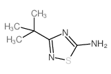3-叔丁基-1,2,4-噻二唑-5-胺结构式