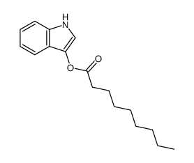 1H-indol-3-yl nonanoate结构式