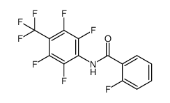 2-fluoro-N-(2,3,5,6-tetrafluoro-4-(trifluoromethyl)phenyl)benzamide结构式