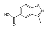 3-methyl-1,2-benzisothiazole-5-carboxylic acid结构式