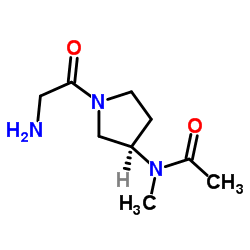 N-[(3R)-1-Glycyl-3-pyrrolidinyl]-N-methylacetamide结构式