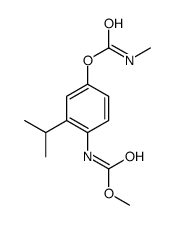 [4-(methoxycarbonylamino)-3-propan-2-ylphenyl] N-methylcarbamate Structure