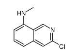 3-Chloro-N-methyl-8-isoquinolinamine结构式