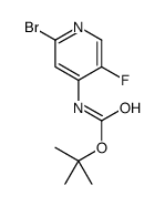 tert-butyl 2-bromo-5-fluoropyridin-4-ylcarbamate Structure