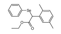 ethyl 2-(2,5-dimethylphenyl)-2-(phenylselanyl)acetate结构式
