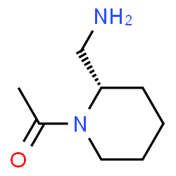 2-Piperidinemethanamine, 1-acetyl-, (S)- (9CI) structure